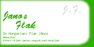 janos flak business card