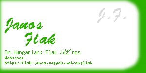 janos flak business card